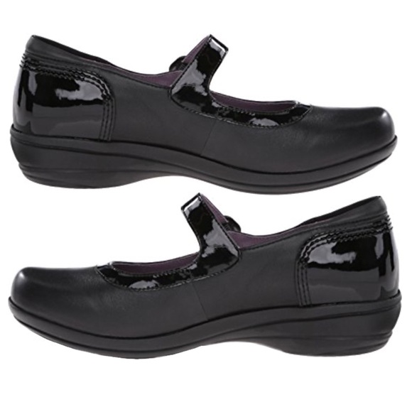 Dansko Misty Mary Janes Flat Shoes, Black Napa & Patent Leather, Sz 8.5-9/39 EUC - Picture 6 of 15